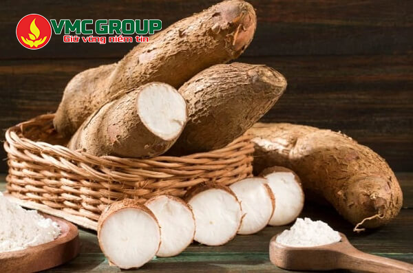 Tinh bột sắn là loại bột màu trắng mịn