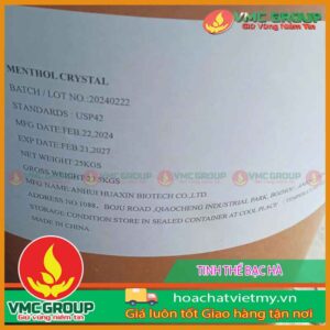 TINH THỂ BẠC HÀ – MENTOL CRYSTALS